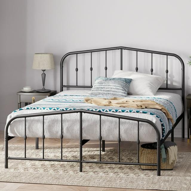 Twin Heidi Metal Platform Bed Frame Black - Zinus: Steel Construction, No Box Spring Needed, 11" Clearance