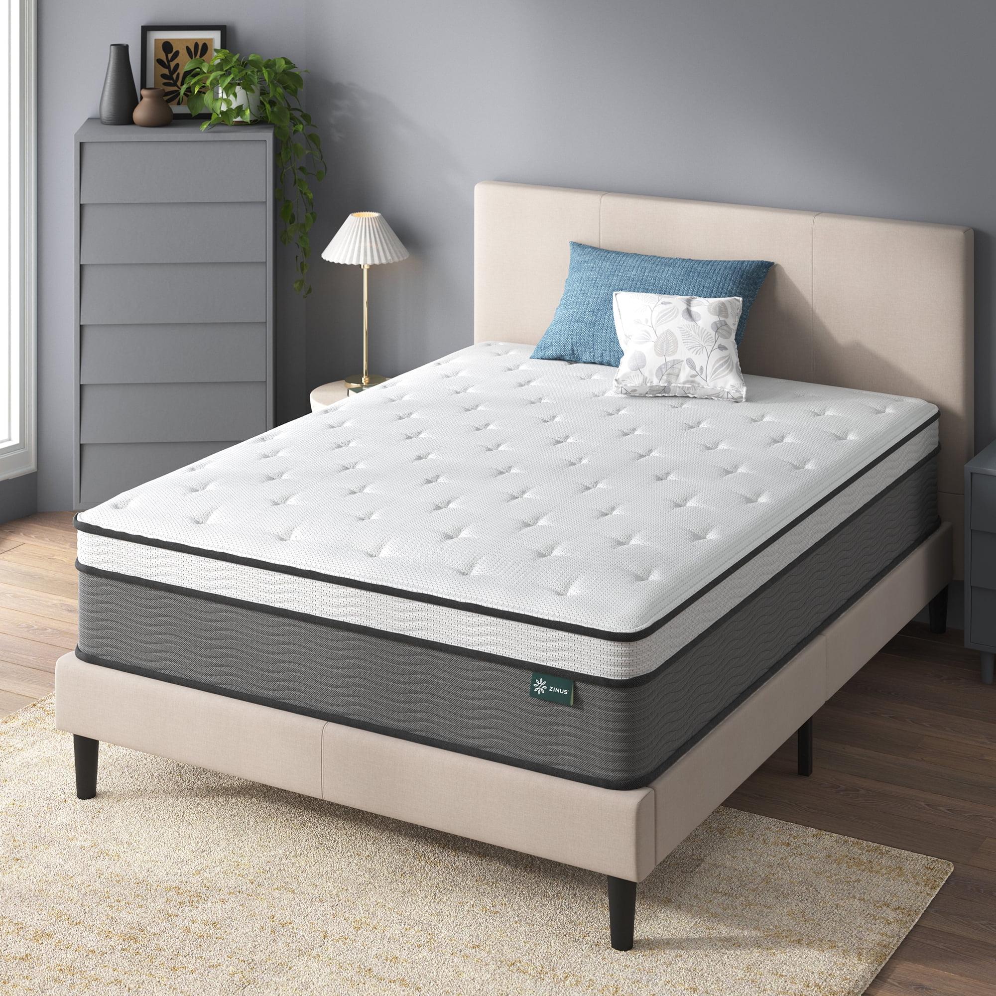 Luxurious Queen Eurotop 14" Hybrid Innerspring Mattress with Memory Foam