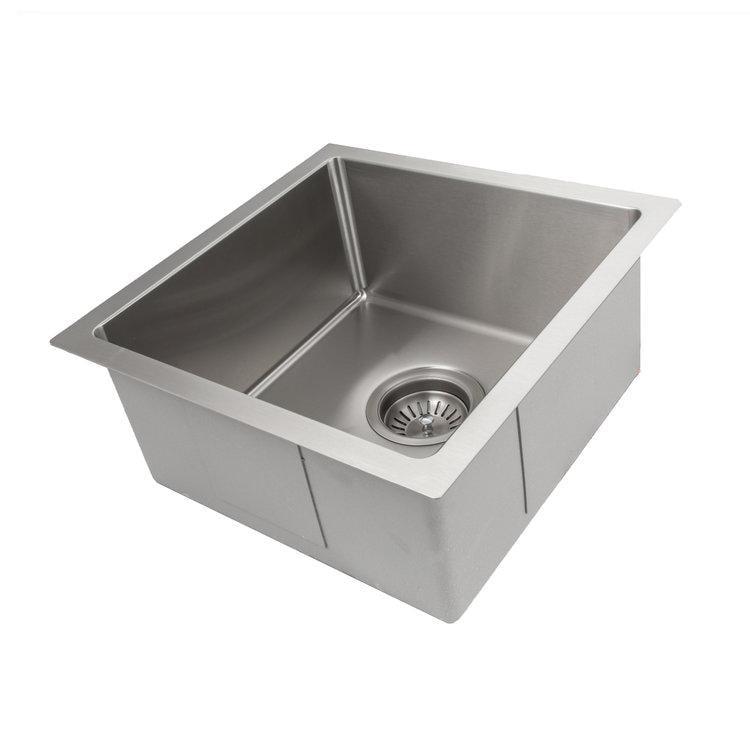 DuraSnow ZLINE 15" Boreal Undermount Single Bowl Fingerprint Resistant Stainless Steel Bar Kitchen Sink