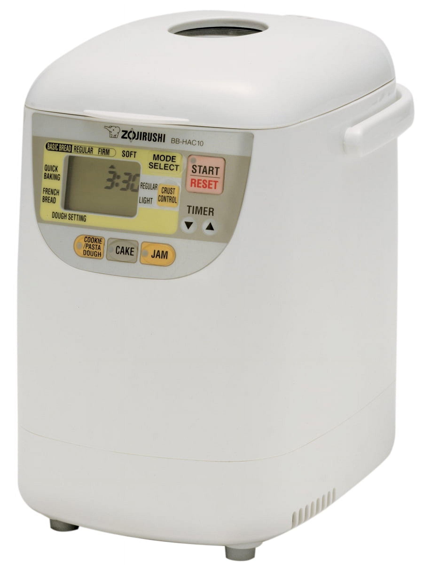 Zojirushi Home Bakery Bread Baker - BB-HAC10WZ: 8 Settings, 1 lb Capacity, Delay Timer, Digital Control, White