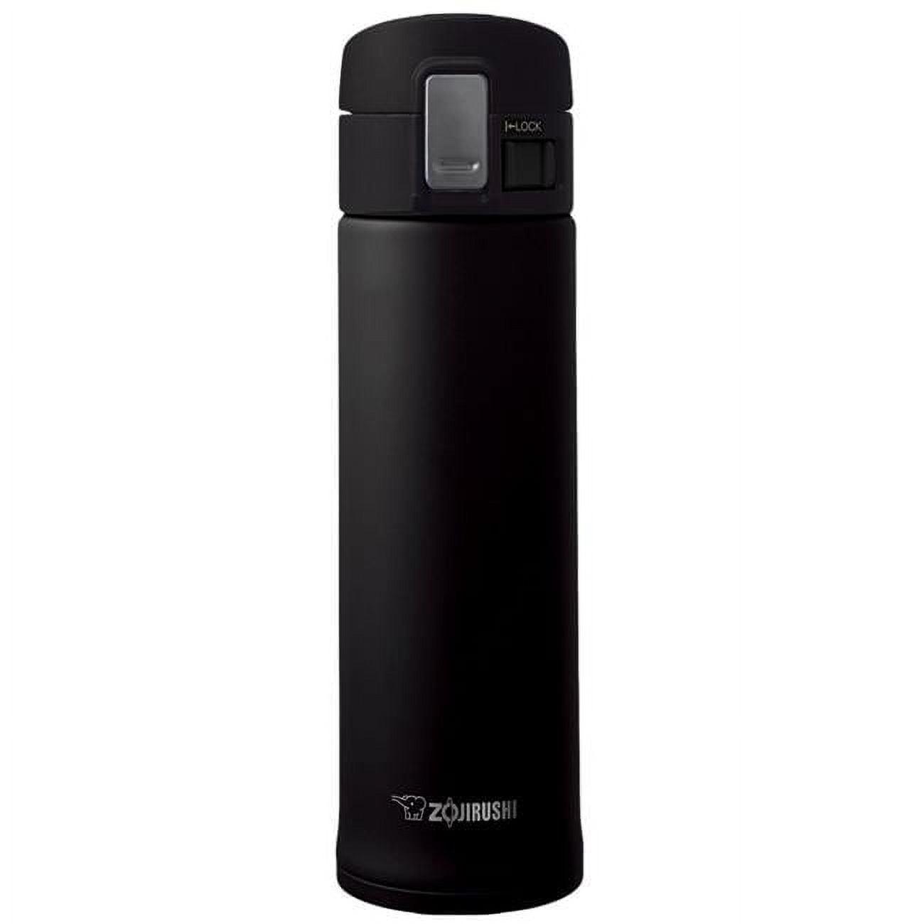 Zojirushi 16oz Stainless Steel Travel Mug SM-KHE48 - Black: Leakproof, Insulated, Flip-Top Lid, Hot & Cold Use