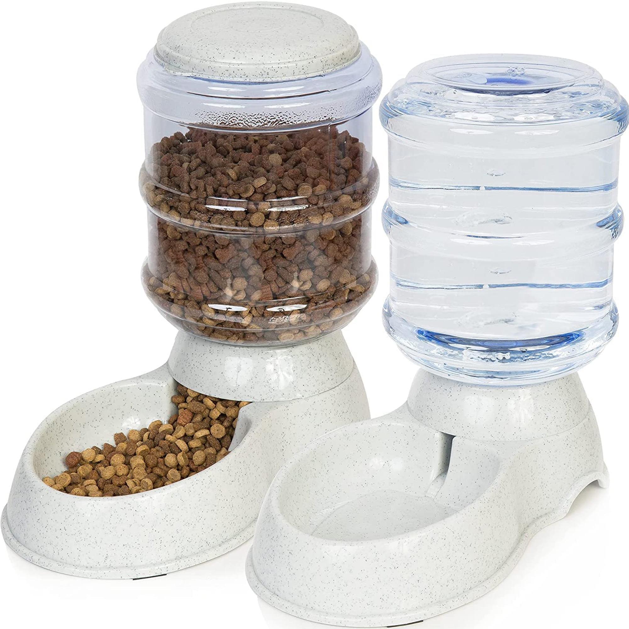 Automatic Pet Feeder and Water Dispenser with Wide Mouth