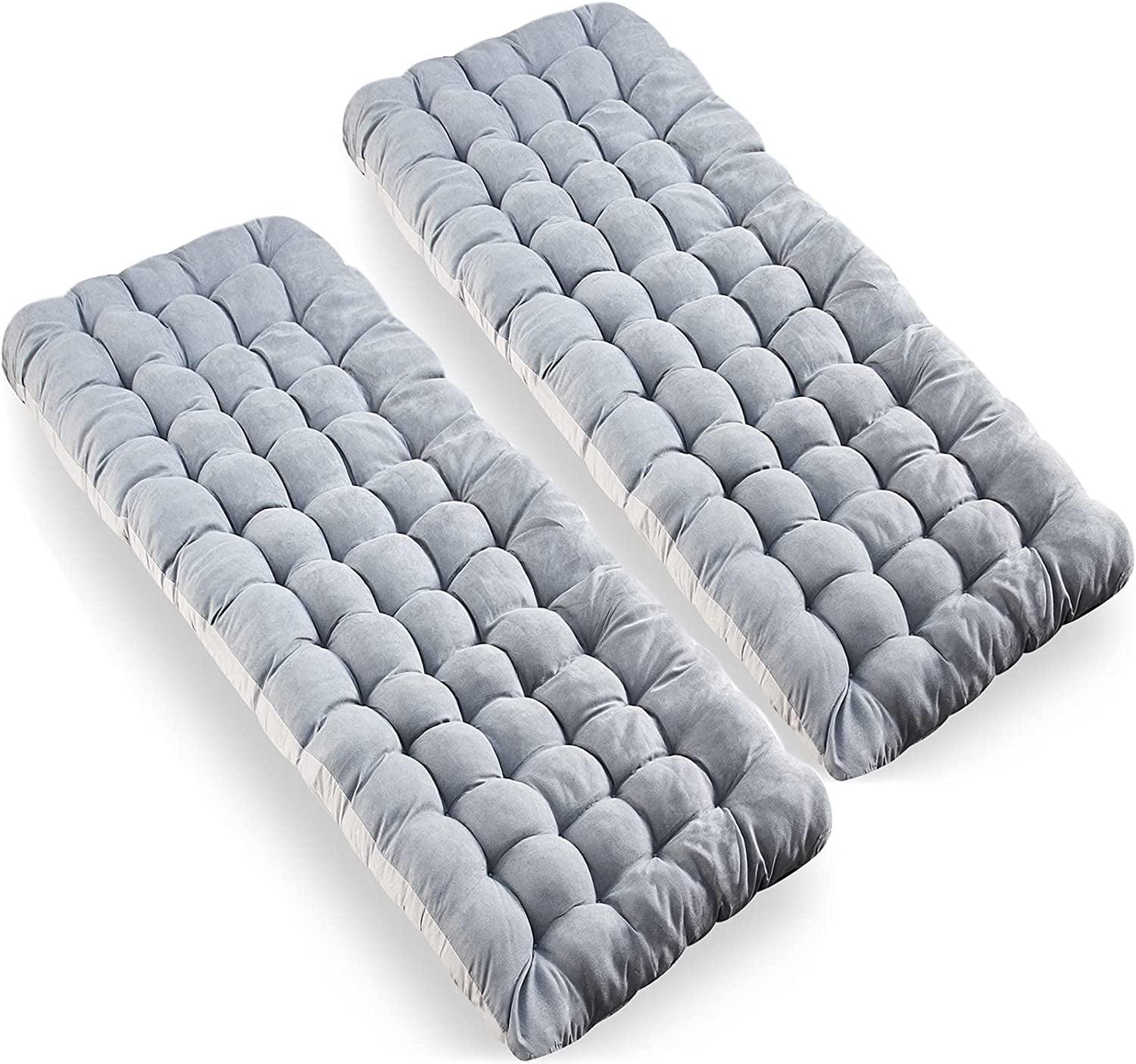 Gray Cotton Waterproof Outdoor Camping Mattress Pad Set