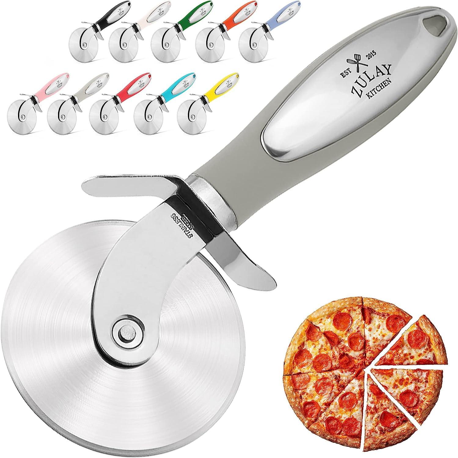 Zulay Kitchen Zulay Kitchen Pizza Cutter Wheel with Stainless Steel blade and guards Pizza Slicer Non-Slip Handle