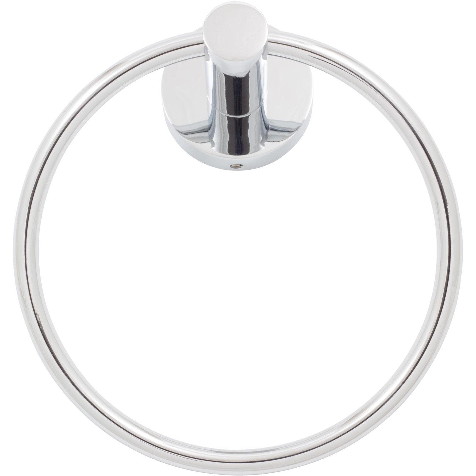 Zurich Polished Chrome Modern Towel Ring