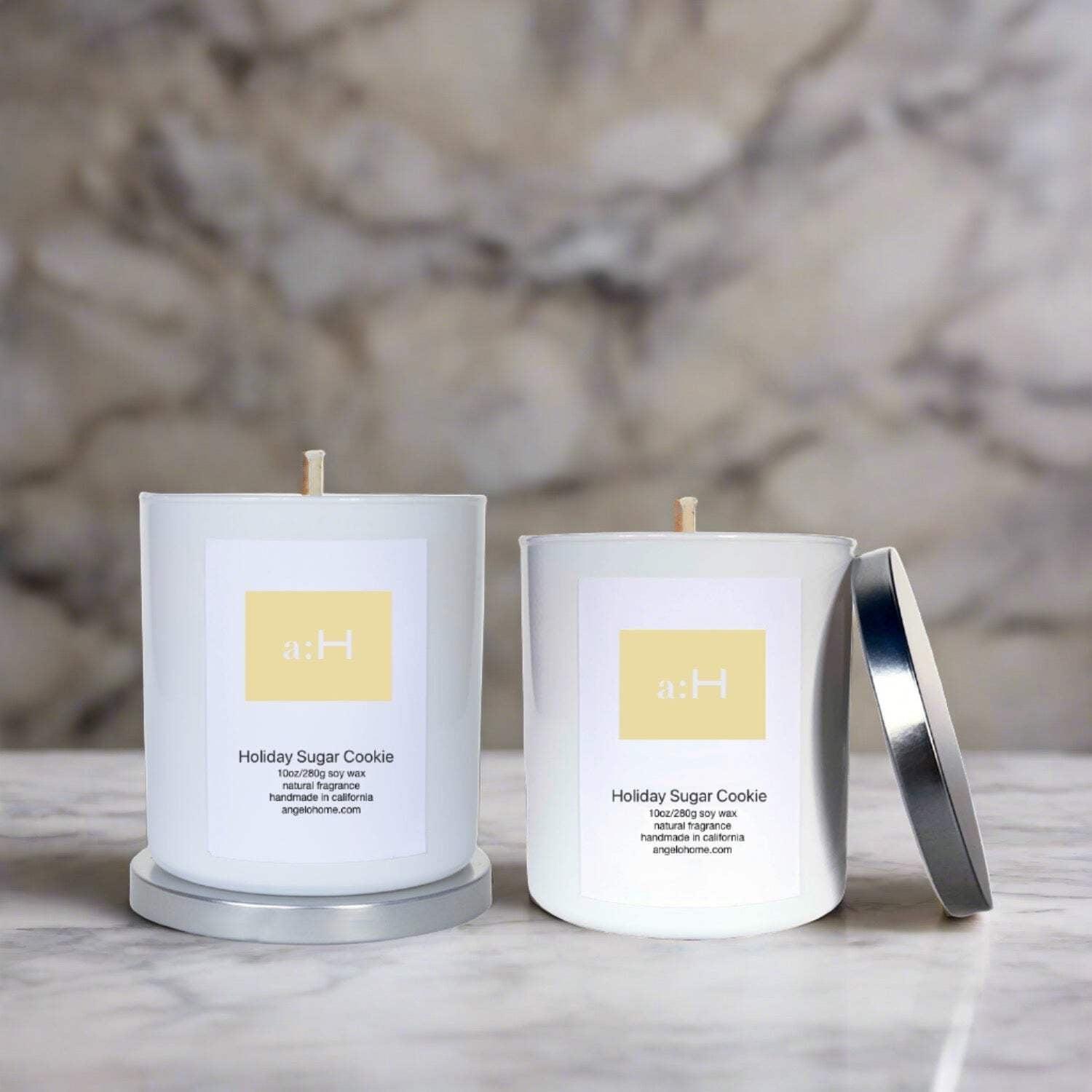 A:H Holiday Sugar Cookie Scented Tumbler Candle with Glass Holder