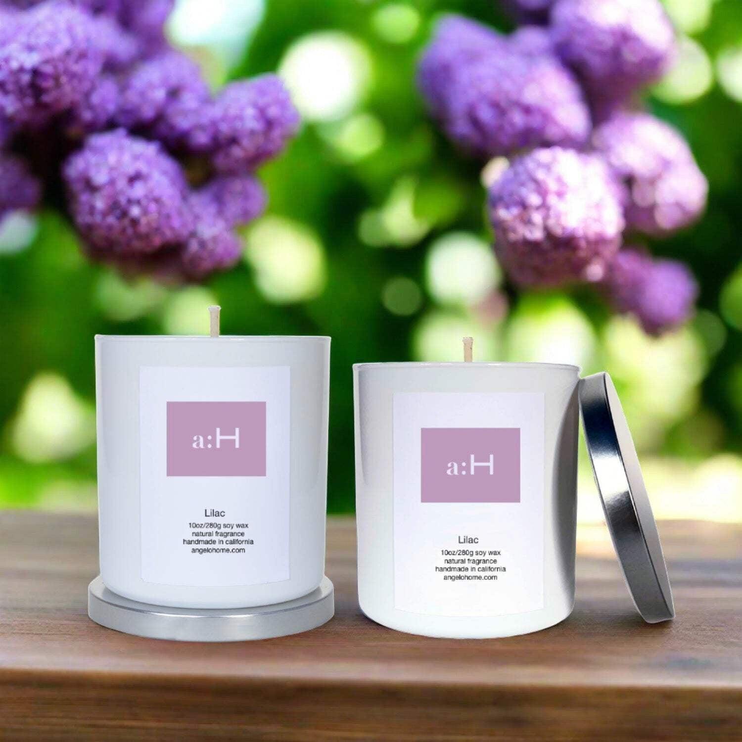 a:H Scented Candle 2pk - Lilac