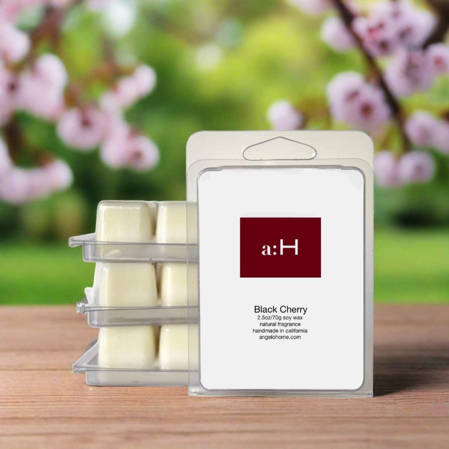 Handcrafted Black Cherry Scented Wax Melts 4-Pack