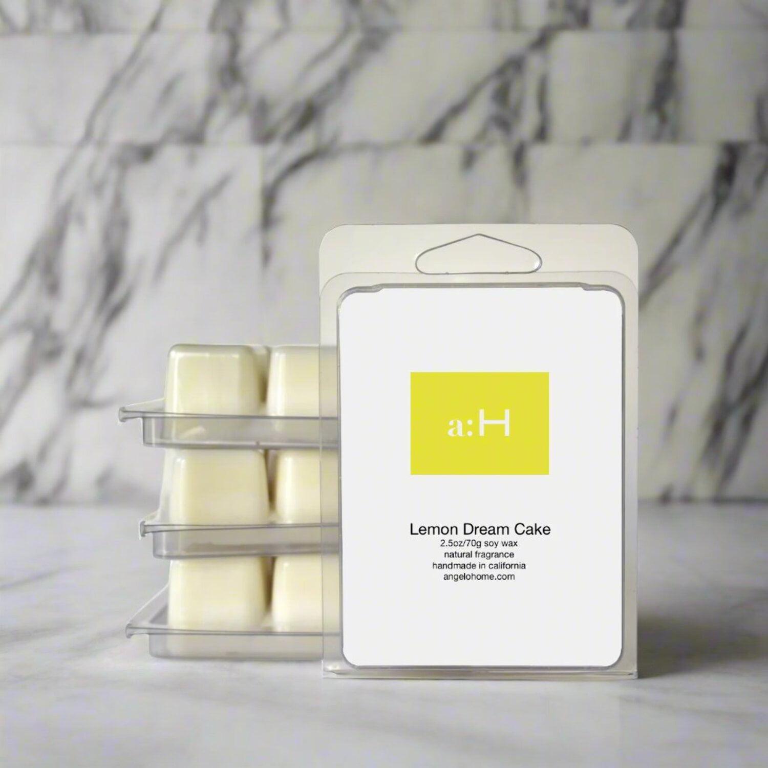 Handcrafted Lemon Dream Cake Scented Wax Melts 4-Pack