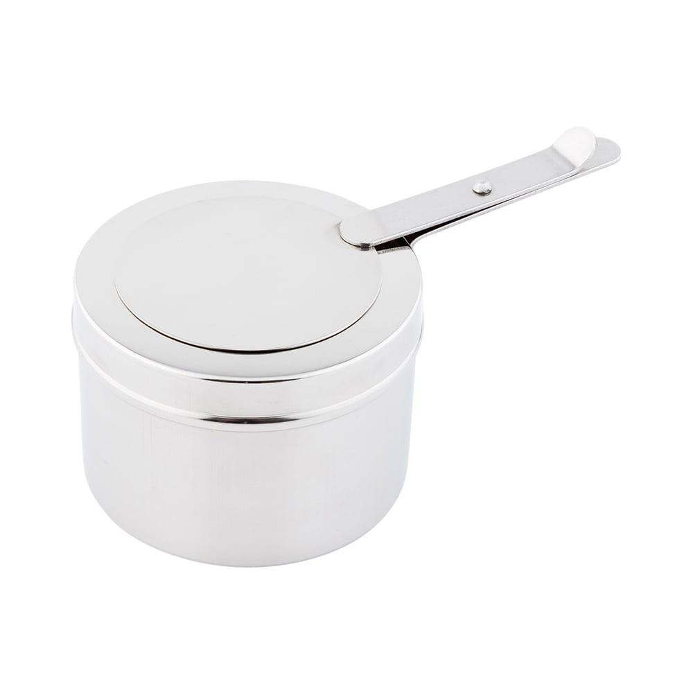 acdanc  8 oz Stainless Steel Chafer Fuel Holder - with Cover, Mirrored Finish - 6 1/2" x 3 1/2" x 2 1/2" - 1 count box