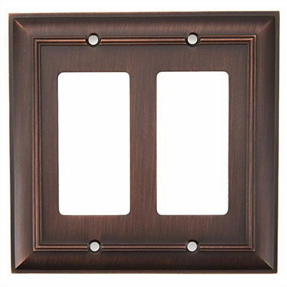 Amerock Mulholland 2-Gang Rocker Wall Plate