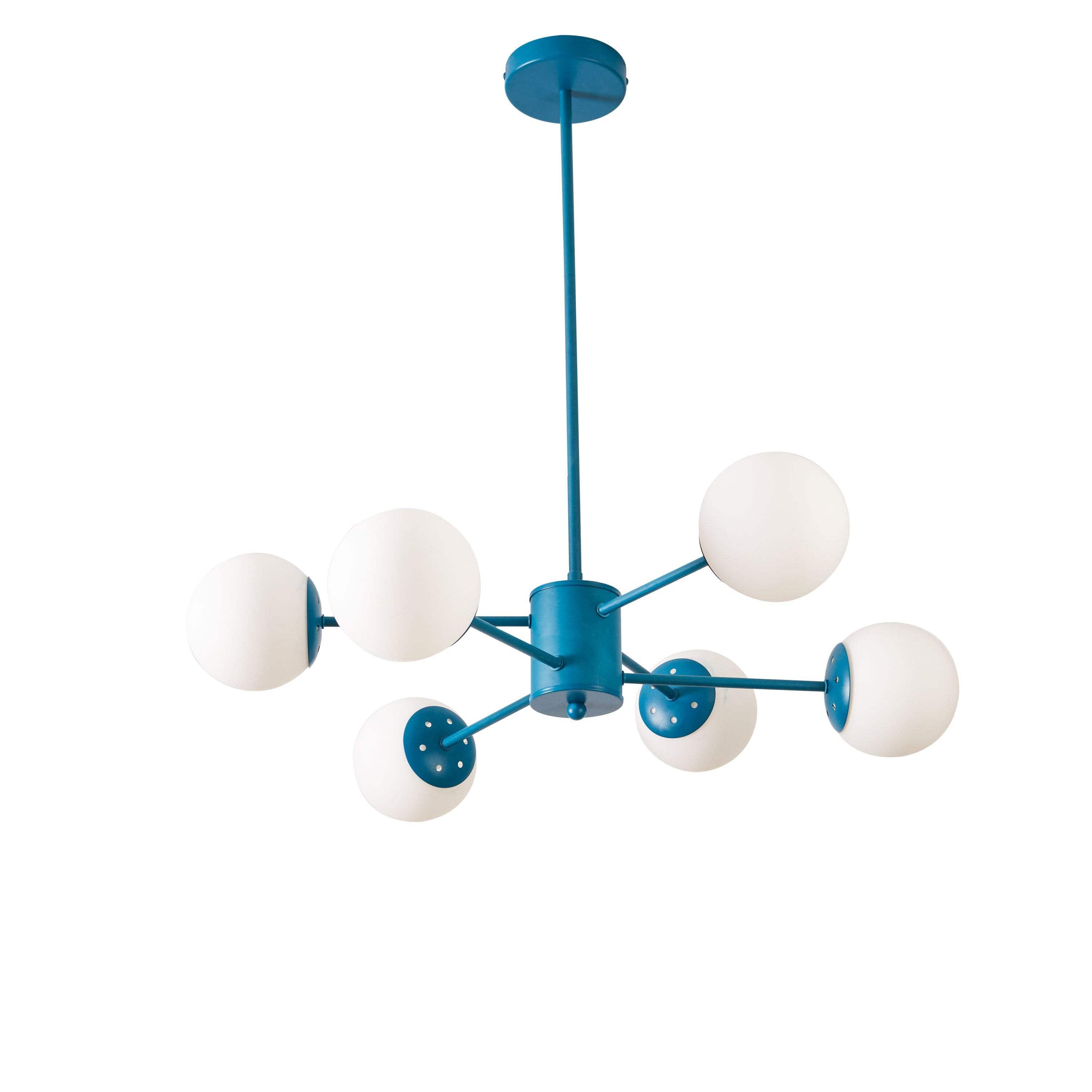 angelo:HOME Lloyd 6 Light Modern Spoke Chandelier in Multiple Color-ways