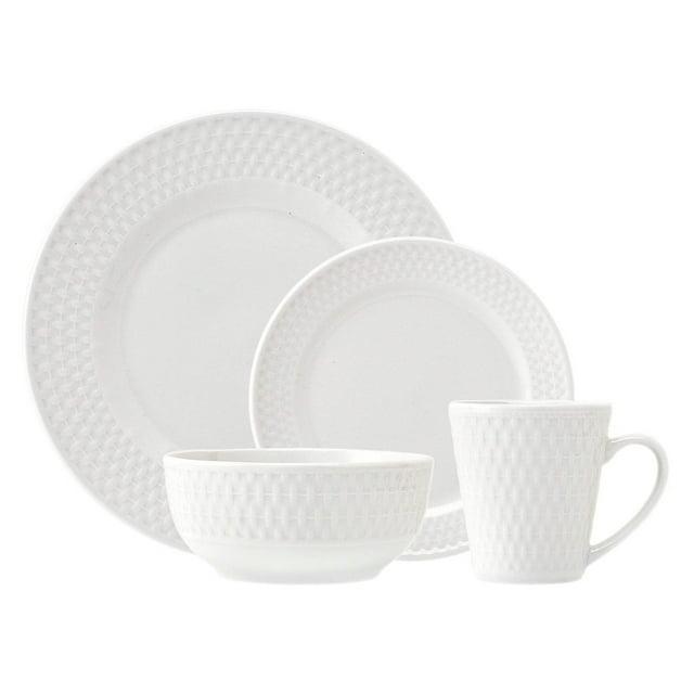 Elle Decor Juliette 16 Piece Porcelain China Dinnerware Set - Service for 4