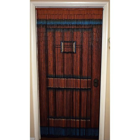 bamboo54 Handmade Brown Wood Door 125 Strands Curtain (Vietnam)