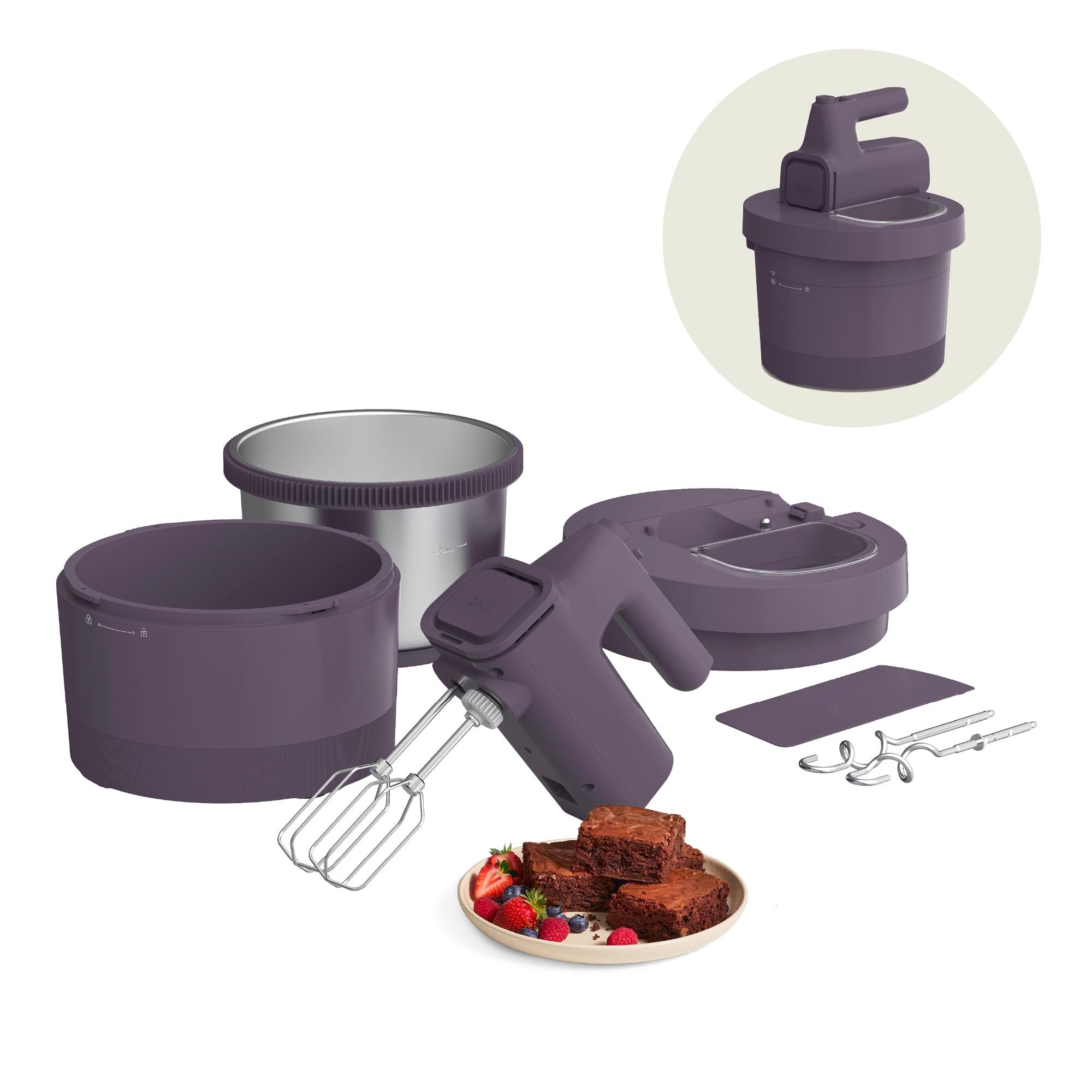 bella 3.5qt Hand and Stand Mixer Plum
