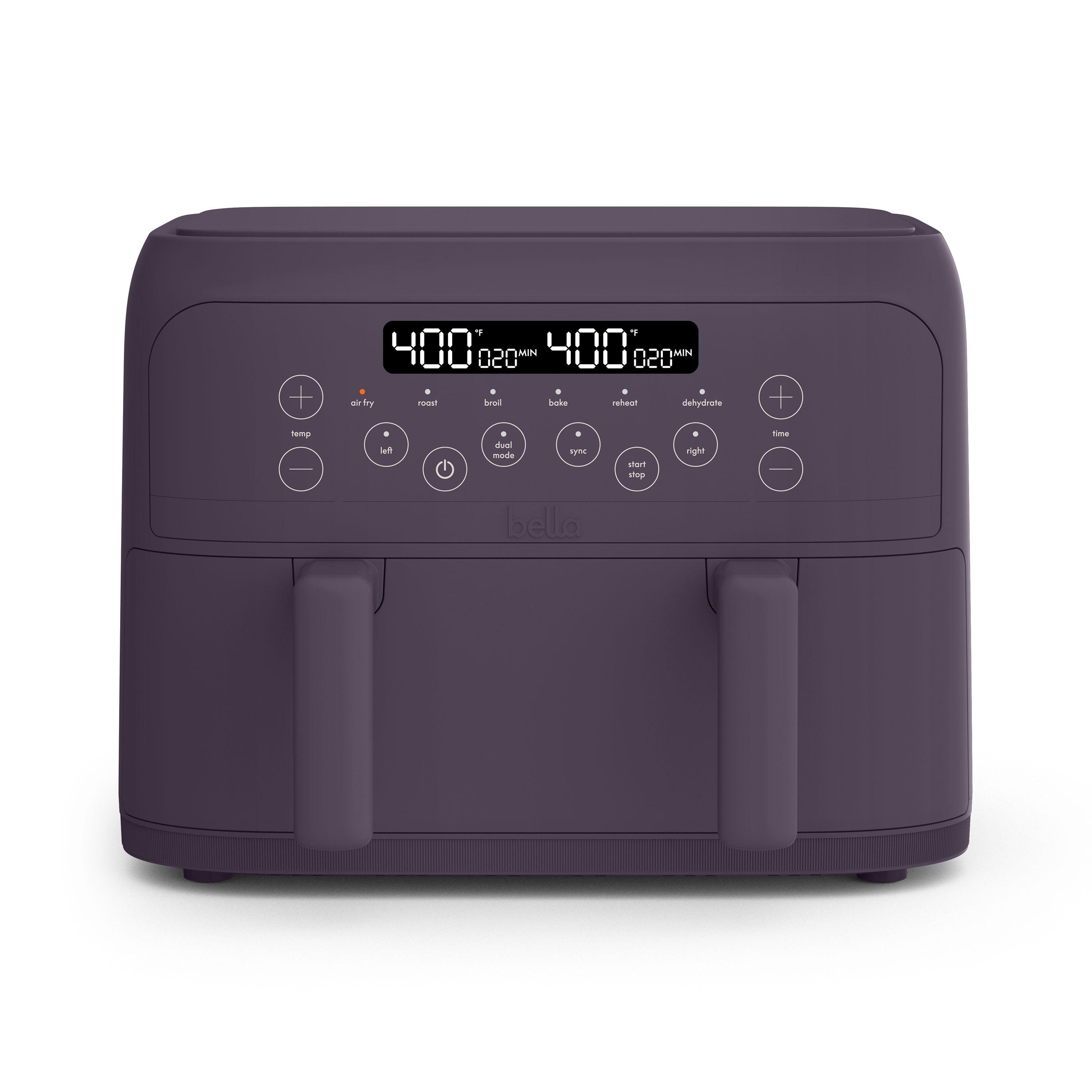 bella 4qt TriZone Air Fryer Plum