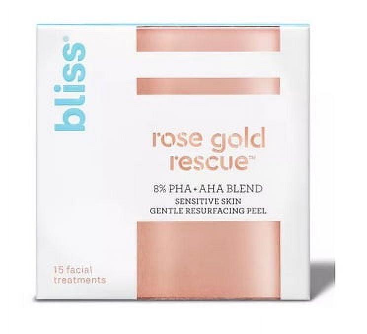 bliss Rose Gold Rescue Sensitive Skin Gentle Resurfacing Peel - 15ct