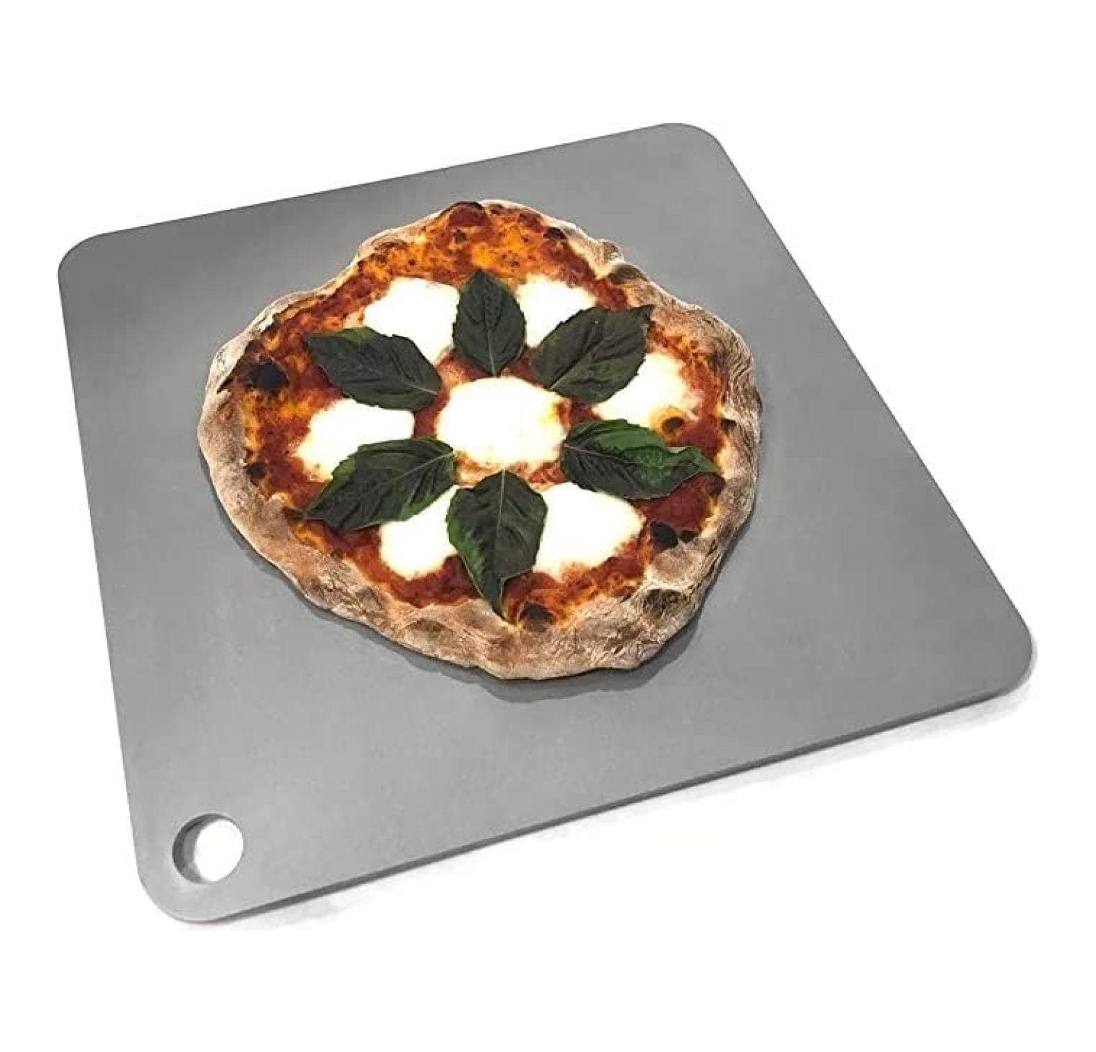 Deluxe Square Steel Pizza Plate 14" x 14"