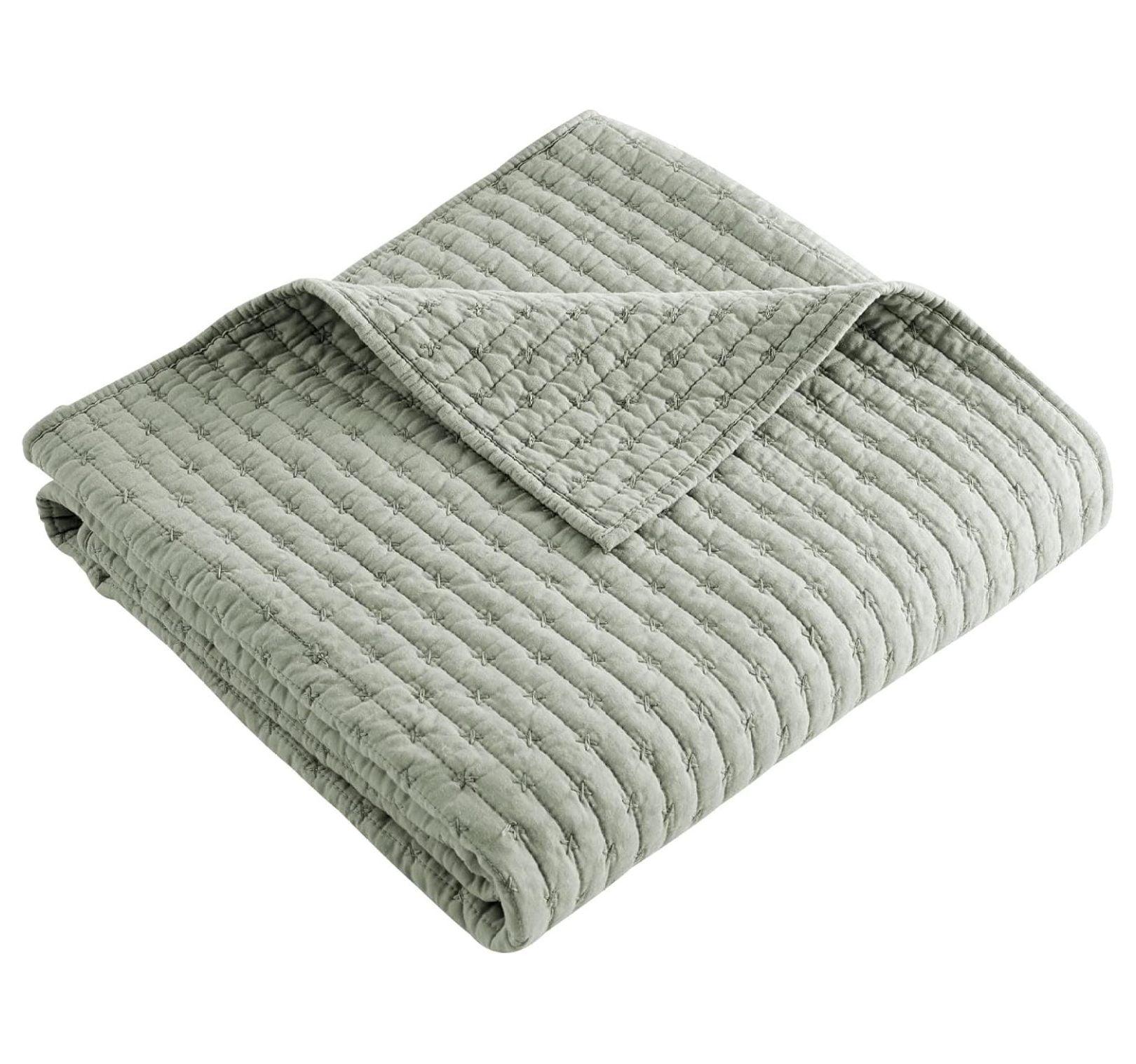 Cross Stitch Quilted Throw - Levtex Home