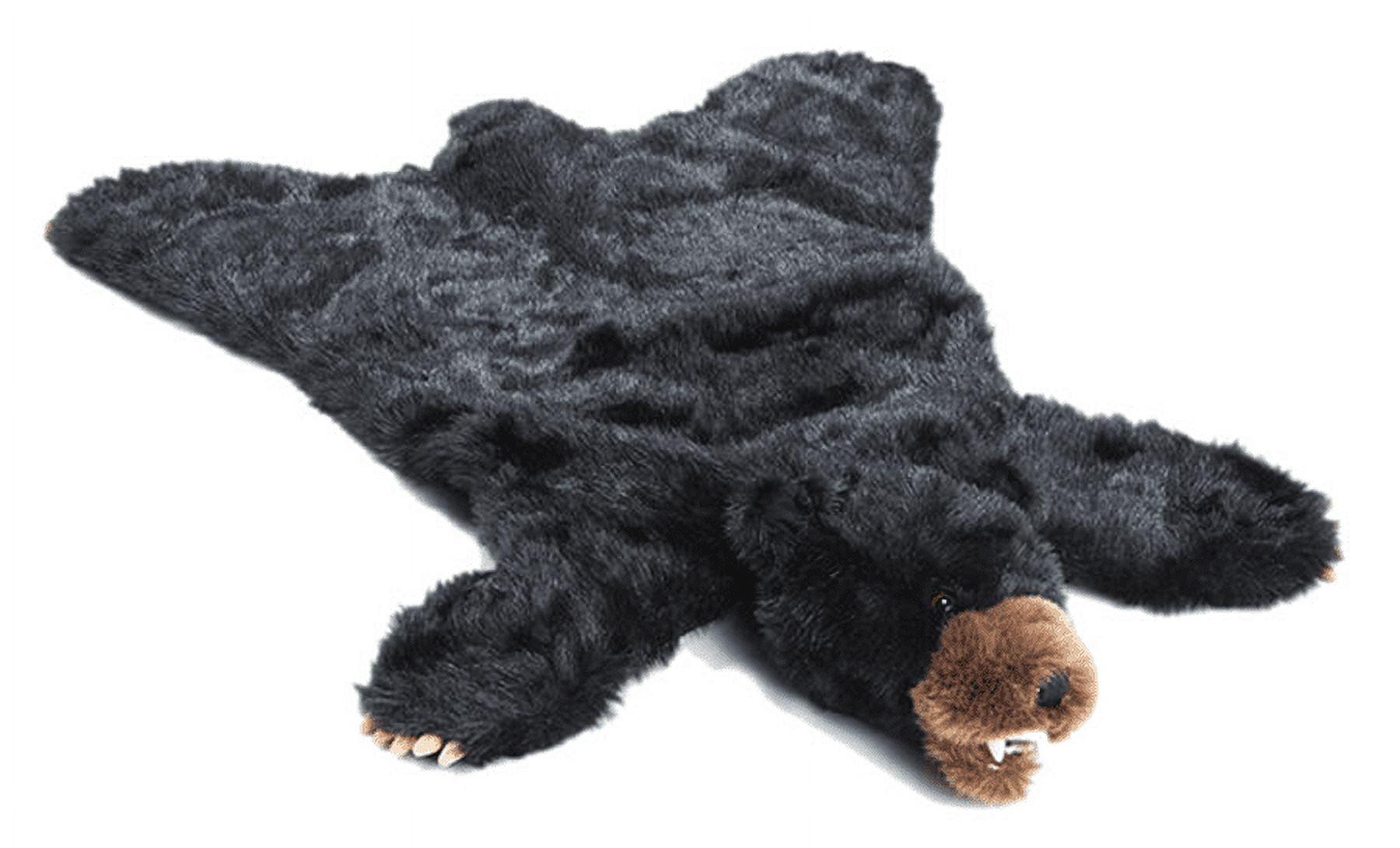 Large Black Plush Bear Kids Animal Rug