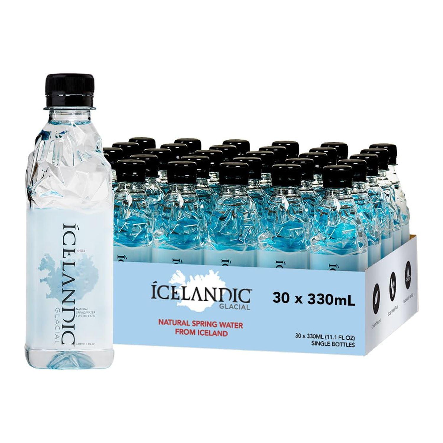 Icelandic Glacial Natural Spring Alkaline Water, 11.16 Fl Oz (30 Count)