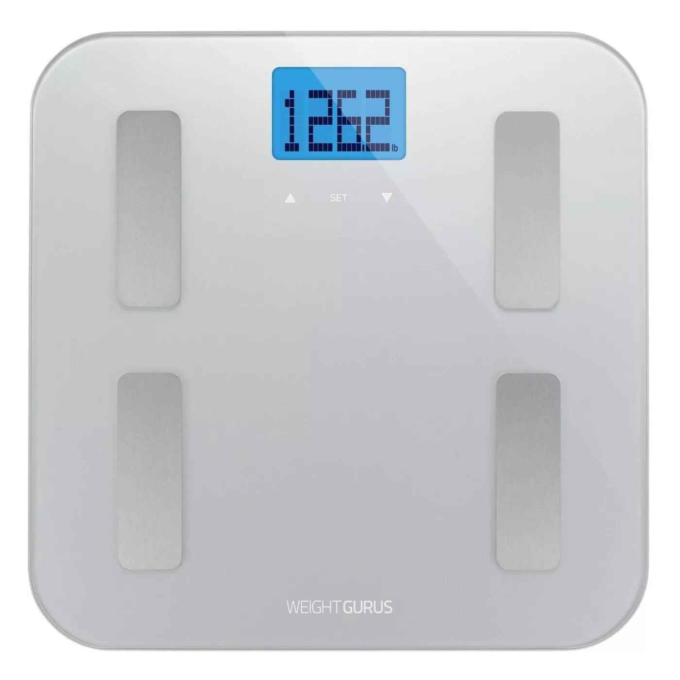 Greater Goods Weight Gurus Digital Body Fat Scale With Large Backlit Lcd And Smartphone Tracking (silver)