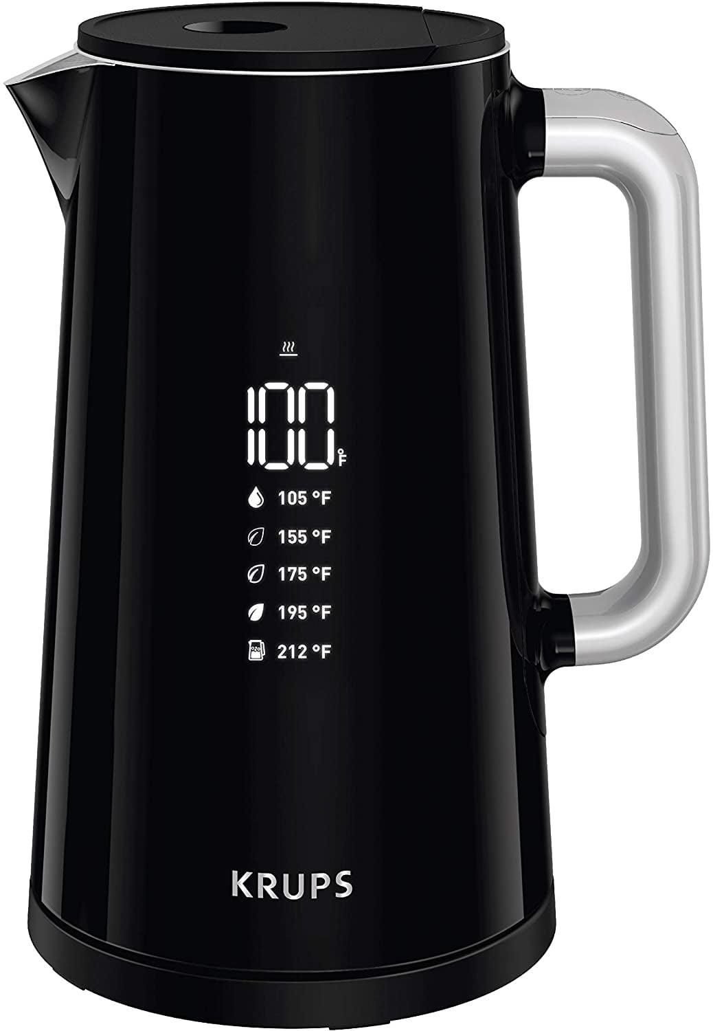 Krups Kettle with Large Digital Screen, 1.7 L, 12 Cup, BW802852