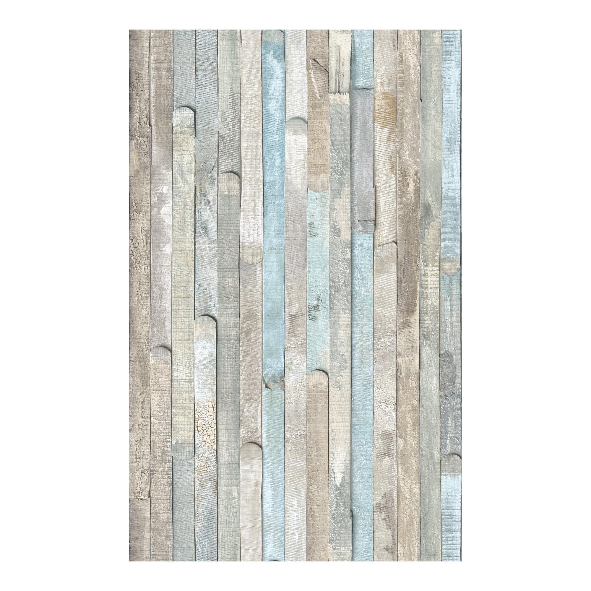 d-c-fix 96407 Beach Wood Self Adhesive Decor Film, 17" x 78", 4-Pack with Applicator
