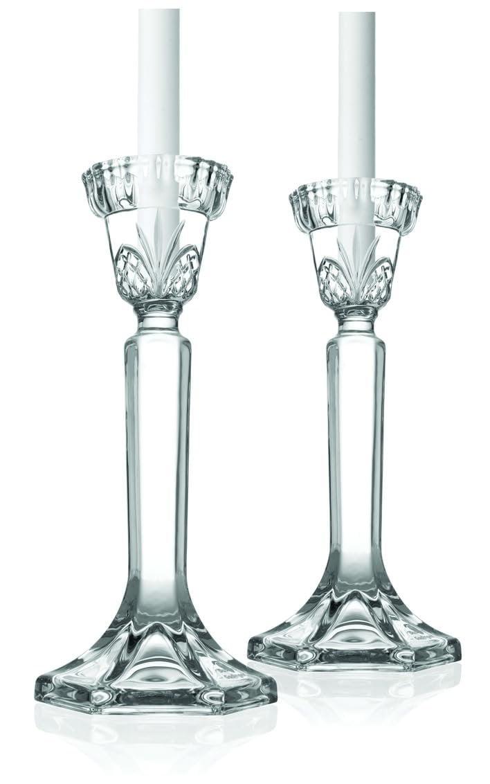 Godinger Silver Art Co Dublin Crystal Tapered Candlestick Set (Set of 2)