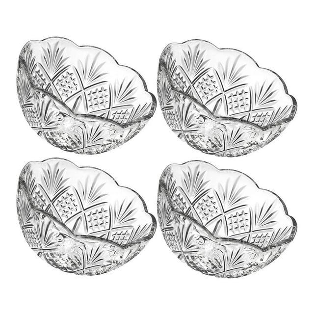 Godinger Silver Art Co Dublin Crystal Dessert Bowls 3.5oz Set (Set of 4)