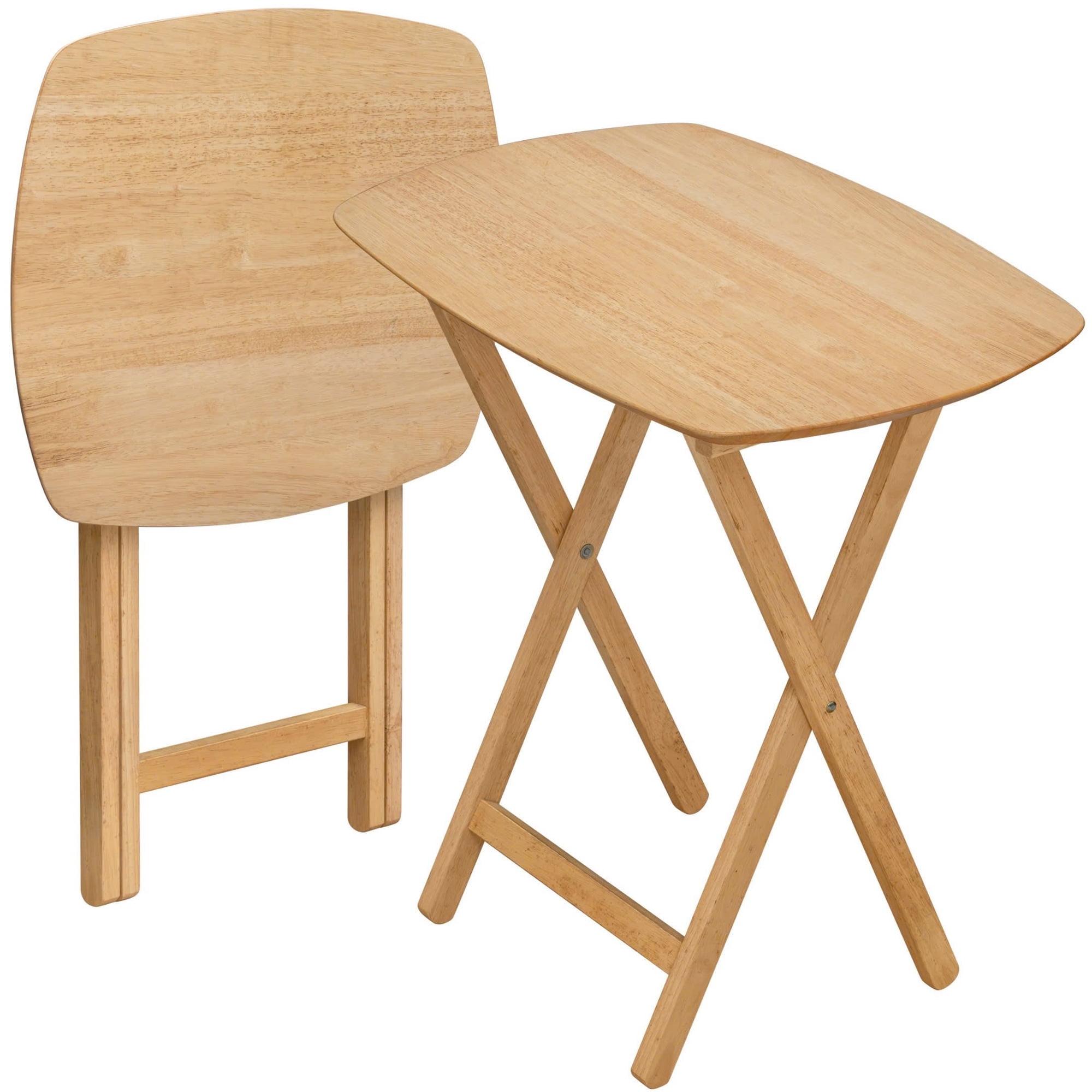 eHemco Wood Oversized Foldable TV Tray Table for Eating/2