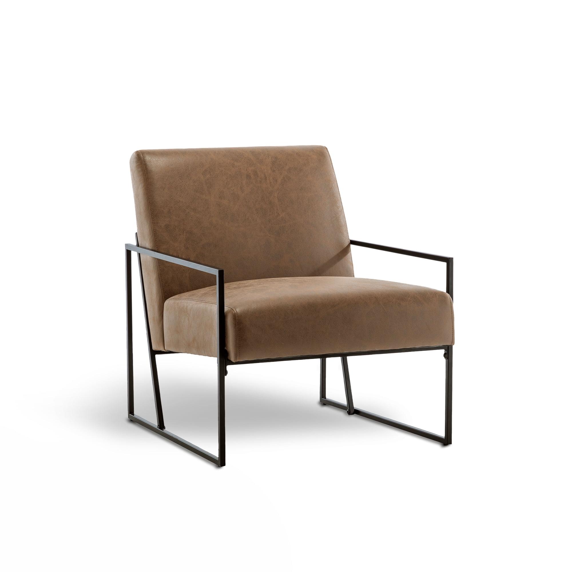 eLuxury Metal Arm Accent Chair