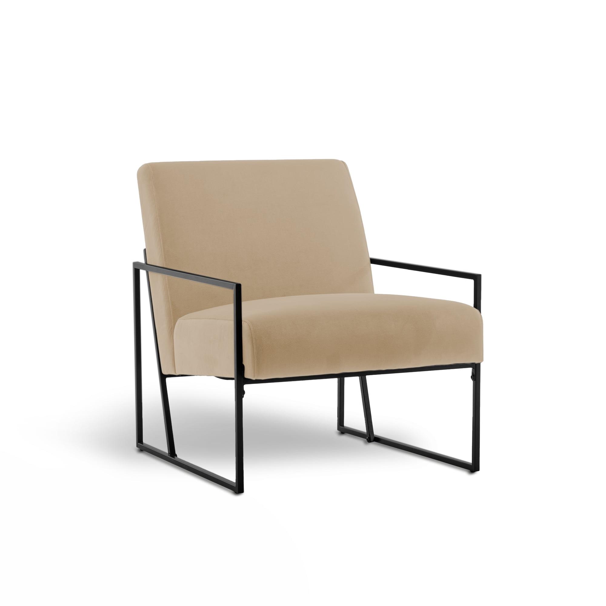 eLuxury Metal Arm Accent Chair