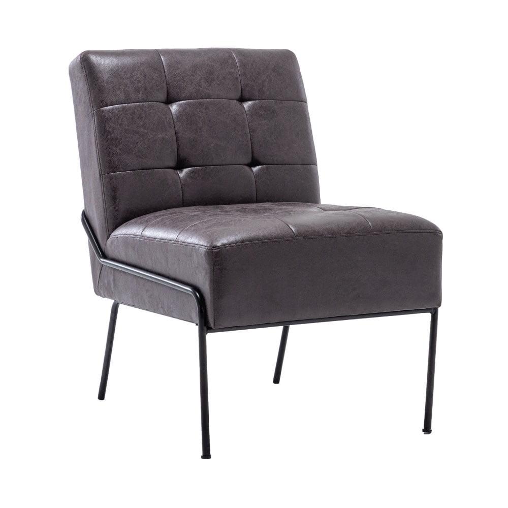 eLuxury Upholstered Tufted Accent Chair