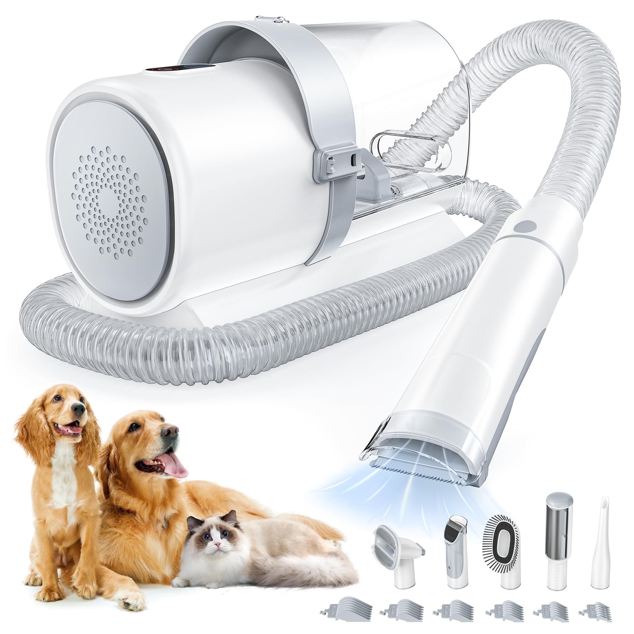 Tryimagine Pet Grooming Vacuum Kits, 2.5L Large Capacity Home Dog Grooming Vacuum With Hair Clippers, 10000PA Powerful Suction 99% Pet Hair, 5 Grooming Tools, Low Noise Grooming Kit For Dogs And Cats