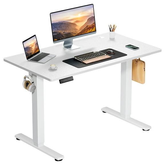 edx Electric Standing Desk, Height Adjustable Desk, 40 x 24 Inches Ergonomic Stand up Desk with Memory Preset and T-Shaped Metal Bracket for Home Office