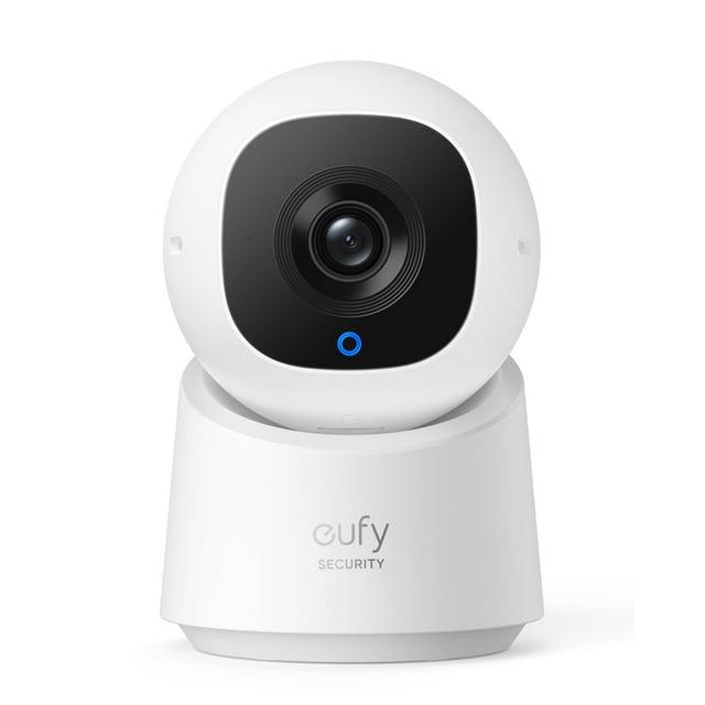 eufy Security Indoor Cam C210, Home Security Camera, 1080p Resolution 360° PTZ, Plug-in Security Indoor Camera with 2.4G Wi-Fi, Human/Motion AI, Night Vision, AI Tracking, HomeBase 3 Compatible