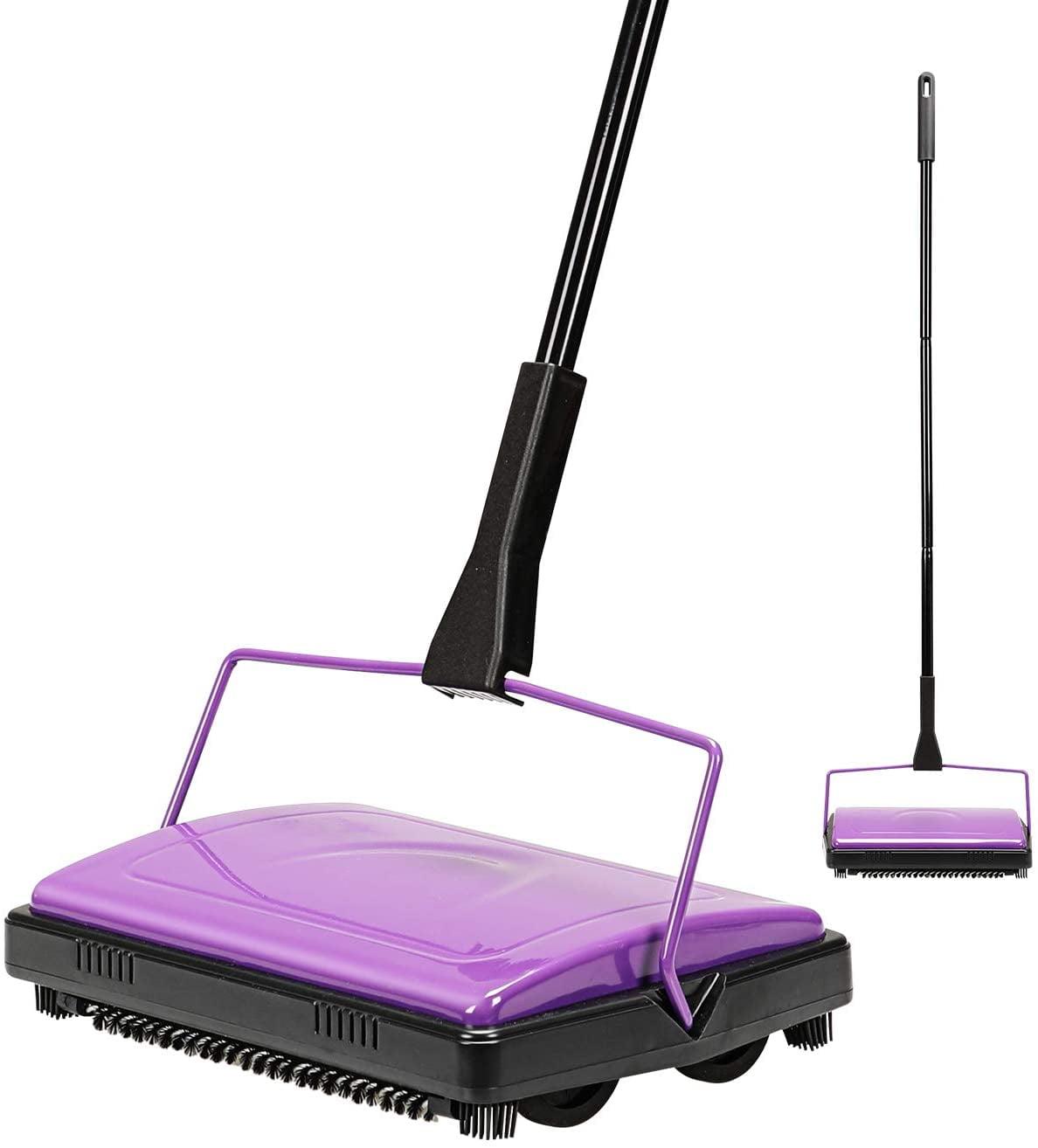 Carpet Sweeper Cleaner For Home Office Low Carpets Rugs Undercoat Carpets Pet Hair Dust Scraps Paper Small Rubbish Cleaning With A Brush