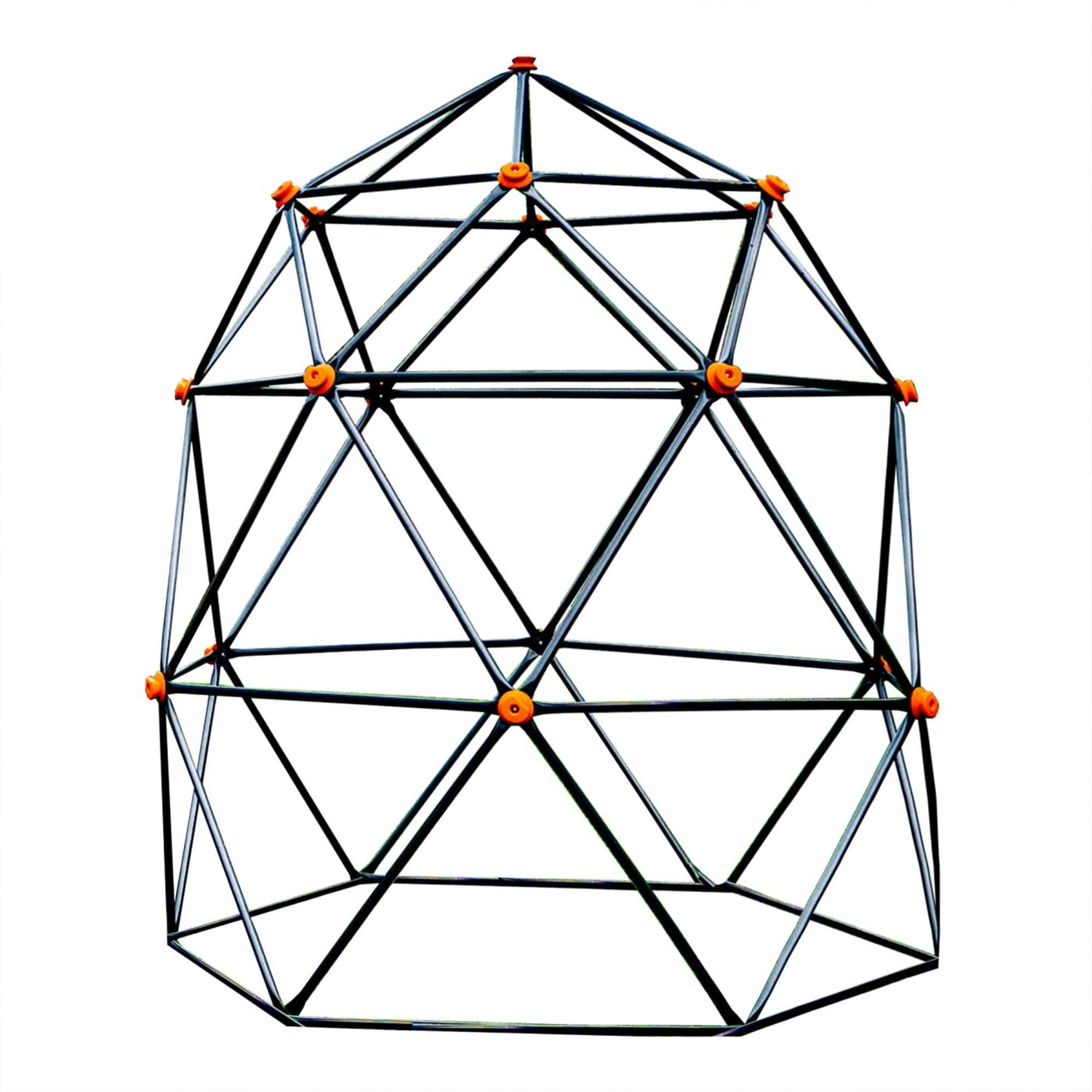 gobaplay Large Powder Coated Steel Geometric Climbing Dome with 3 Sleek Anchors and 150 Pound Weight Capacity for Kids 3 to 10 Years Old