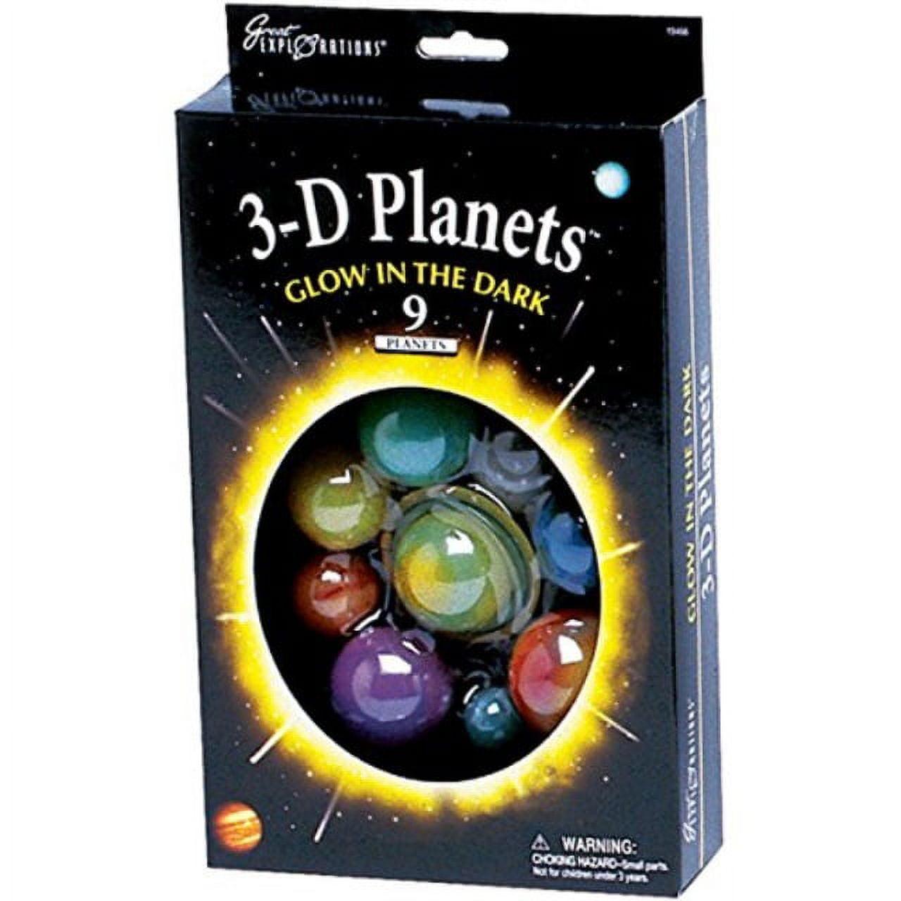 Glow-in-the-Dark 3D Planet Set with 9 Planets