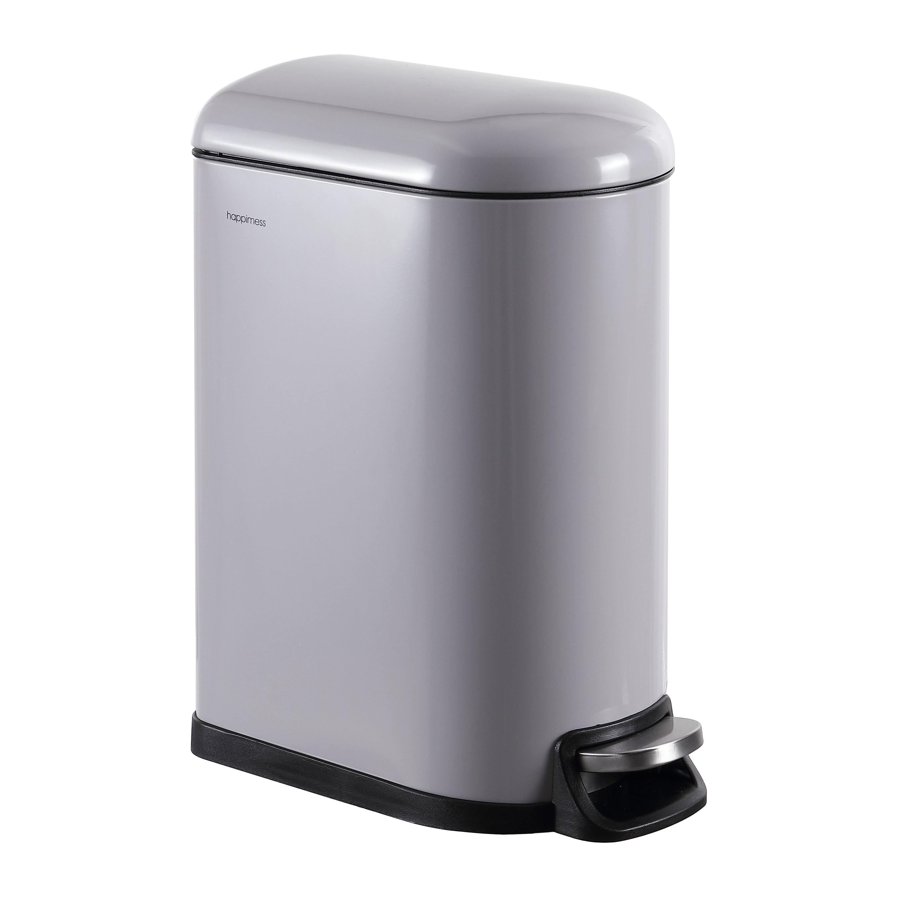 happimess Roland Steel Step On Trash Can