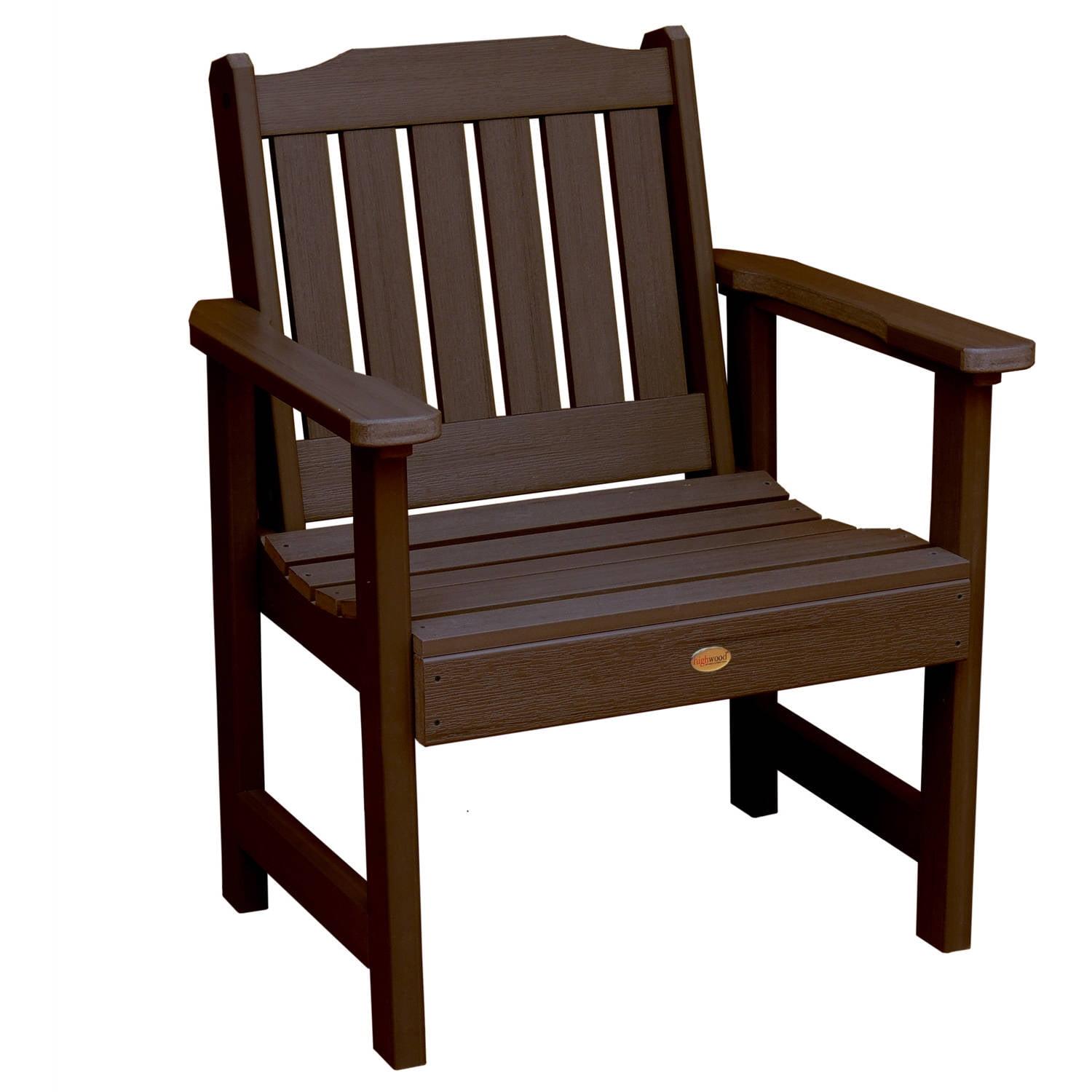 Lehigh Garden Patio Chair Weathered Acorn - highwood: Durable Outdoor Seating, Fade-Resistant