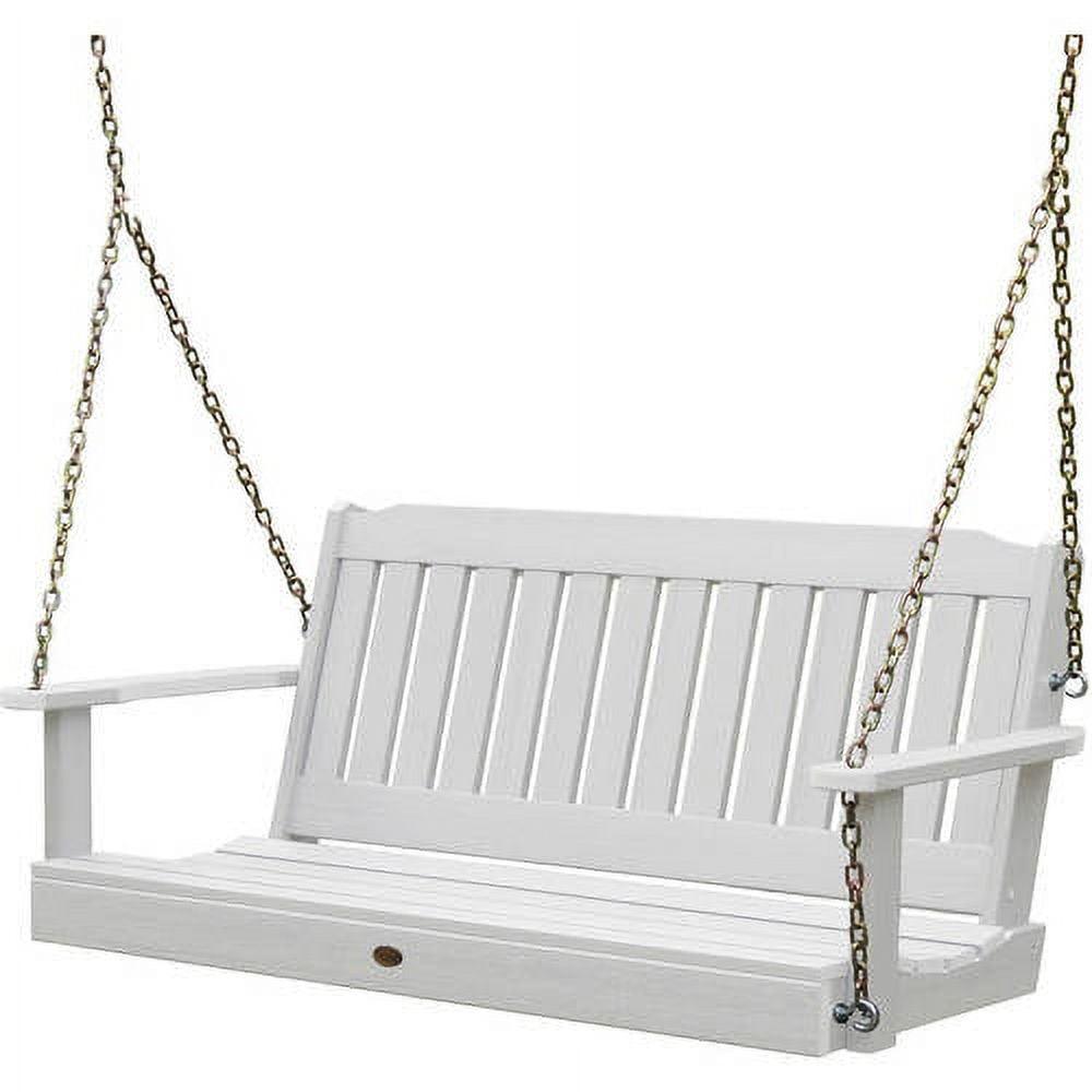 Lehigh 4' Porch Swing - White - highwood: Outdoor Furniture, 500lb Capacity, Fade-Resistant