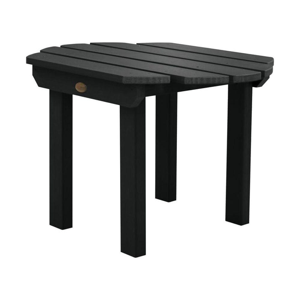 Classic Westport Patio Side Table Black - highwood: Weather-Resistant, Rectangular End Table