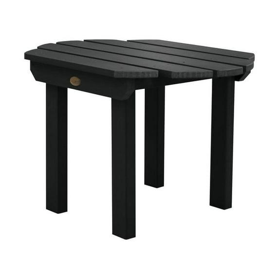 Classic Westport Patio Side Table Black - highwood: Weather-Resistant, Rectangular End Table