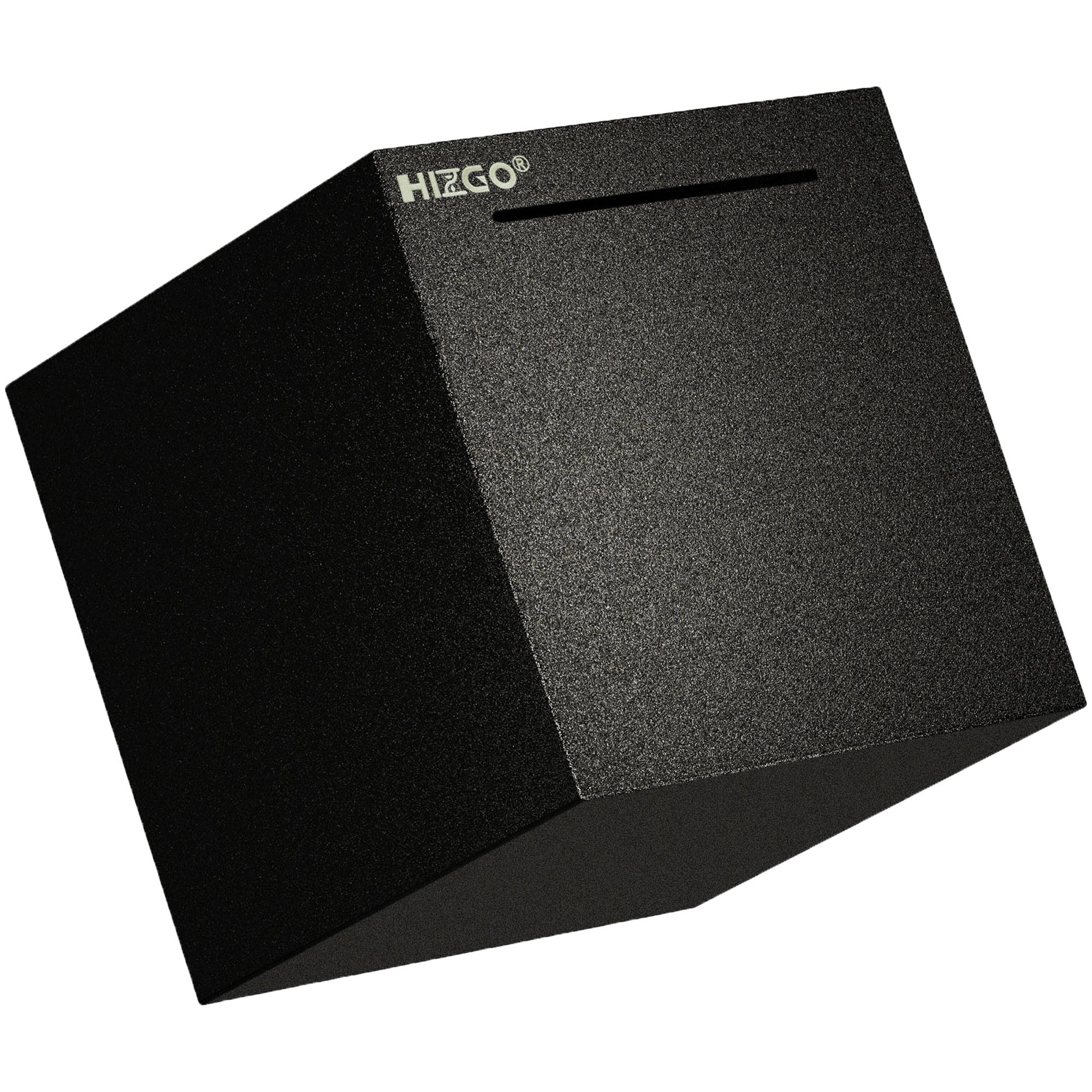 hizgo Adult Stainless Steel Piggy Bank,Coin Saving for Must Break to Open -Kids Money Saving Box (Black 4.72 inch)