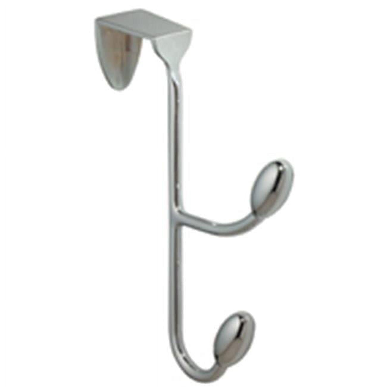 Medium Silver Metal Over the Door Double Hook