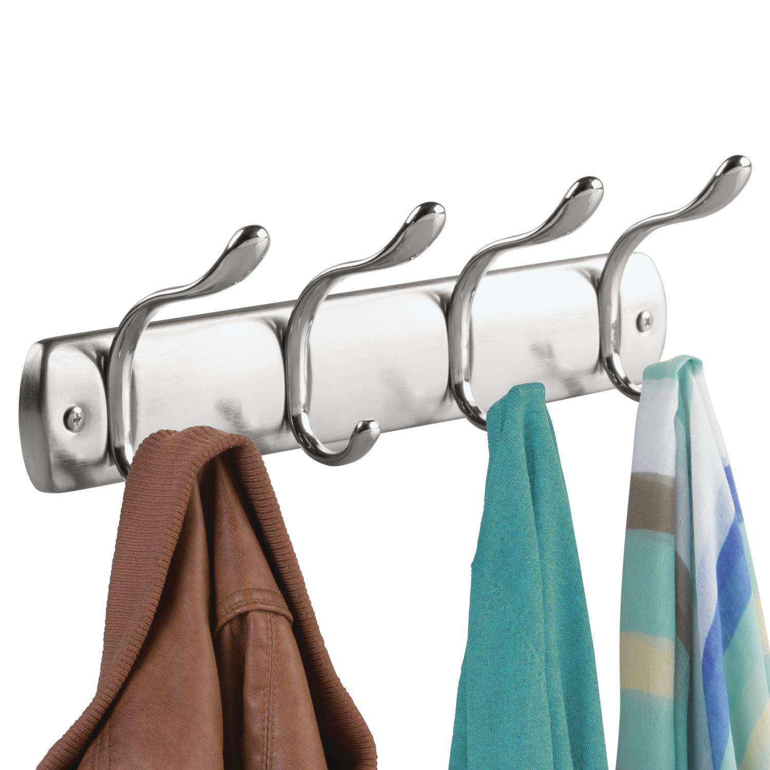 Bruschia Metal Wall 4 - Hook Wall Mounted Coat Rack