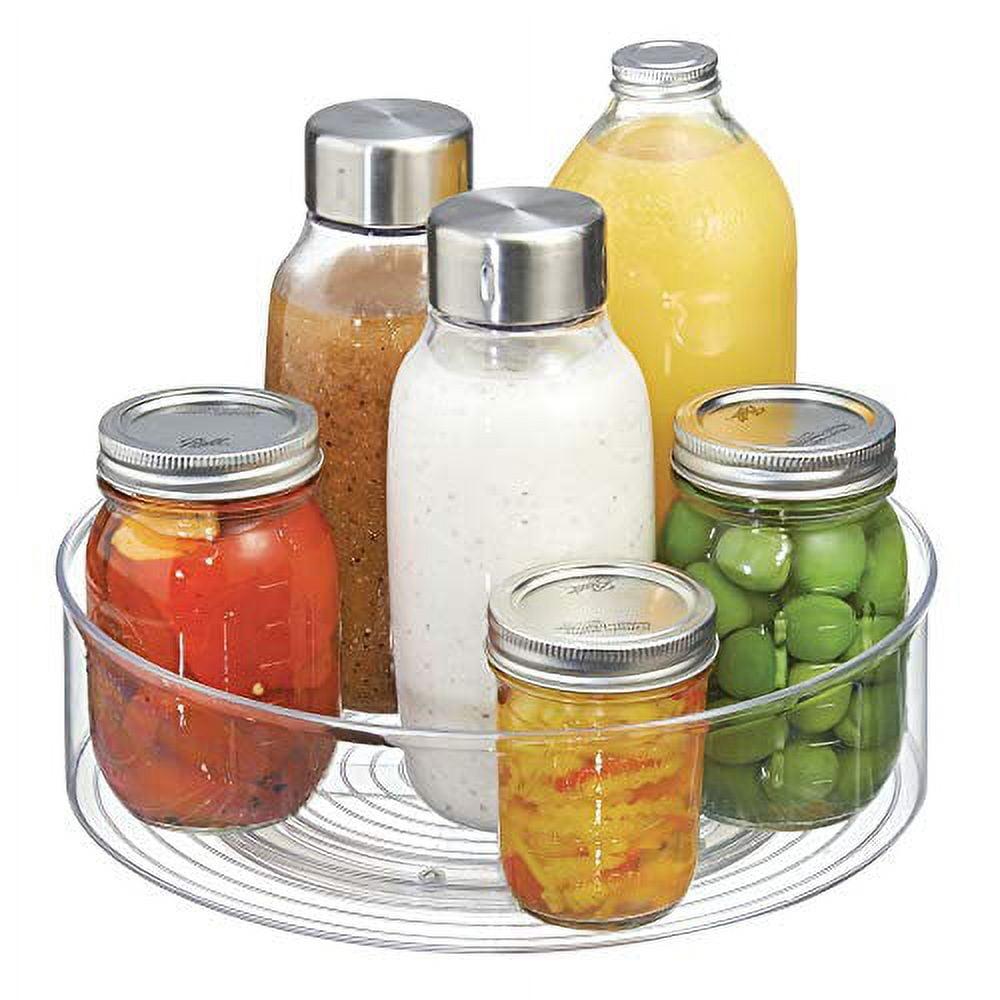 Clear Rectangular BPA-Free Plastic Kitchen Turntable Organizer