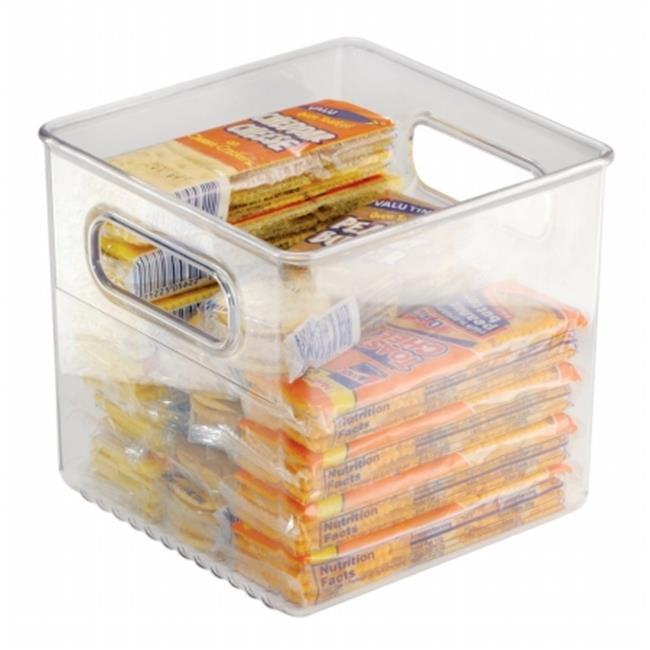 Clear BPA-Free 6x6x6 Storage Bin with Handles